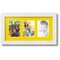ArtToFrames Collage Photo Picture Frame with 3 - 3.5x5 inch Openings, Framed in White with Over 62 Mat Color Options and Regular Glass (CSM-3966-29)